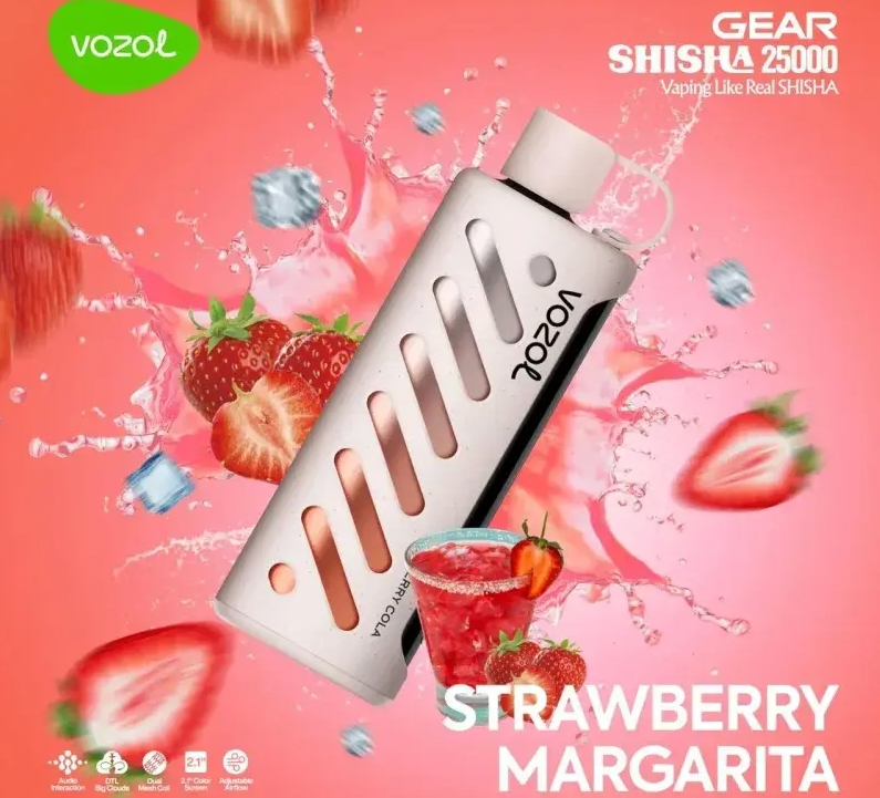 VOZOL Gear Shisha 25000 Puffs Vape - Aardbei Margarita: Een Fruitige Revolutie in de Nederlandse Vaping Scene van 2025